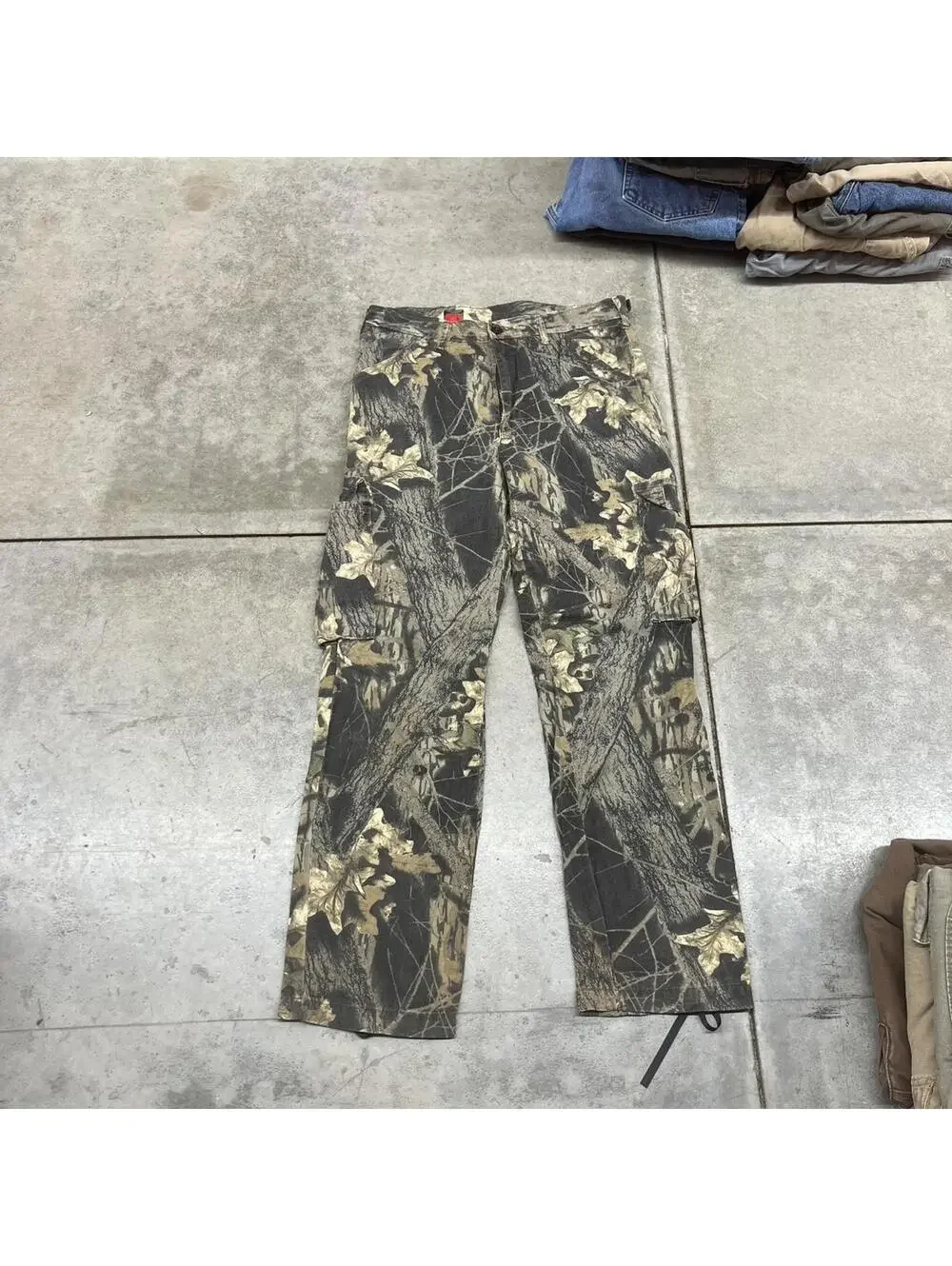vintage redhead realtree relaxed baggy fit hunting cargo pants size 34 x 30